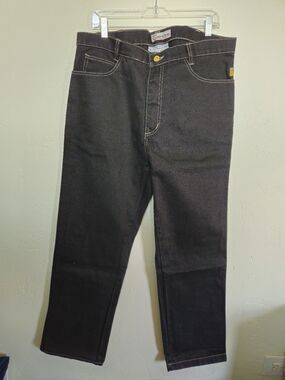 Just In Trend Men's FR Black Denim Jeans 36x32 2112 HRC2 Flame Resistant New
